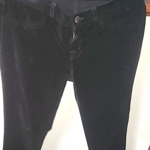 Women's Black Velvet Pants